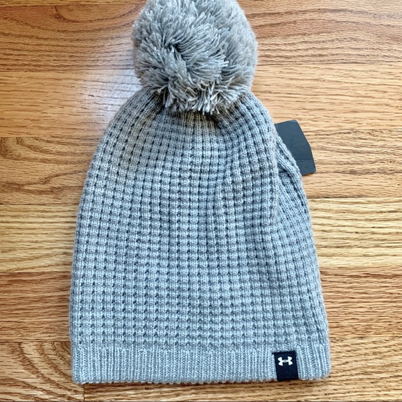 Under Armour Accessories - Under Armour Women's Waffle Pom Beanie, True Gray